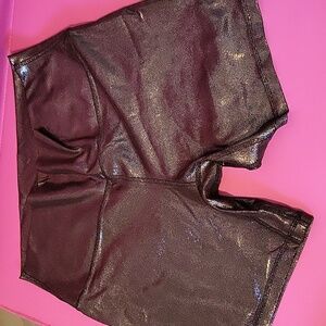 Lululemon metallic shiny shorts